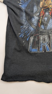 Vintage Motley Crue Shout At The Devil Tour Raglan T-Shirt Size Small Band 80s
