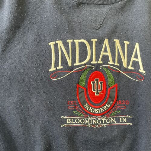 Vintage Indiana Hoosiers Crewneck Sweatshirt XL 90s NCAA