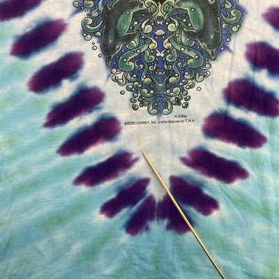 Vintage Crosby Stills Nash Young CSNY Tie Dye T-Shirt Size XL 2000