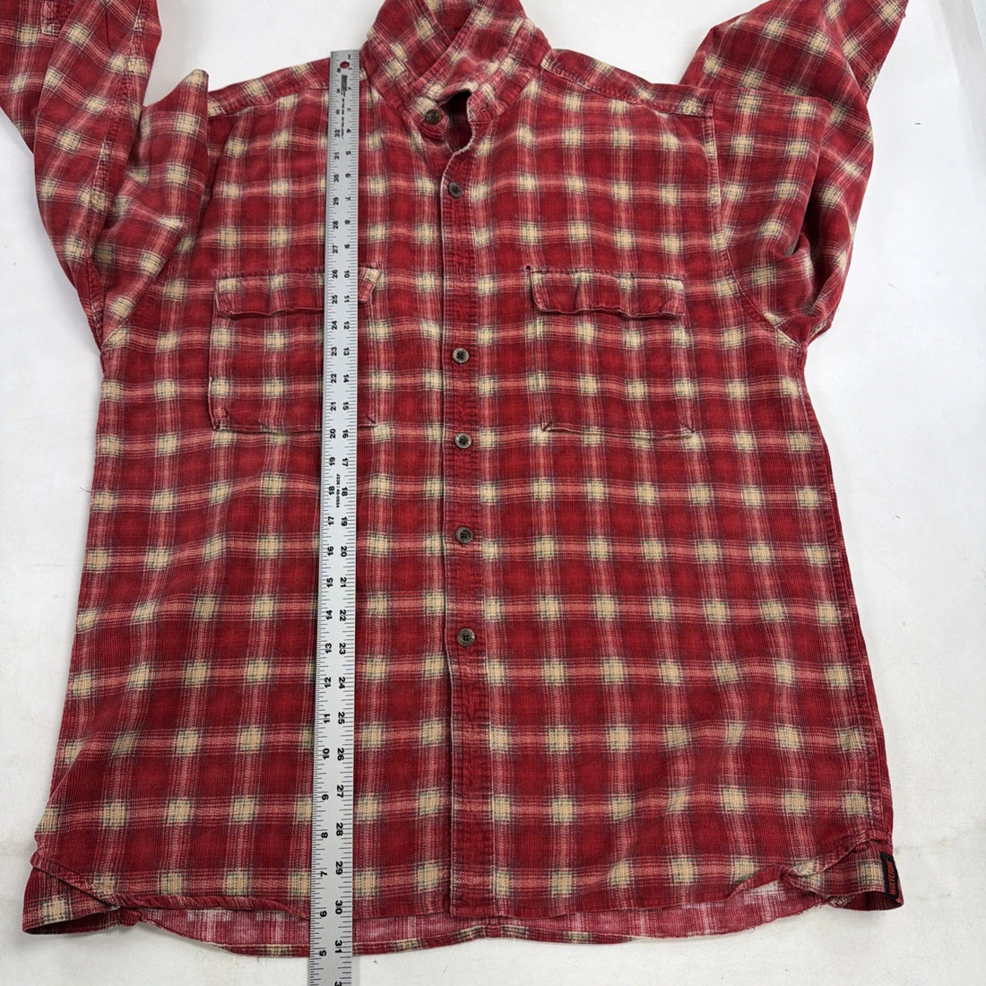 Wolverine Button Up Shirt Size Large Red Plaid