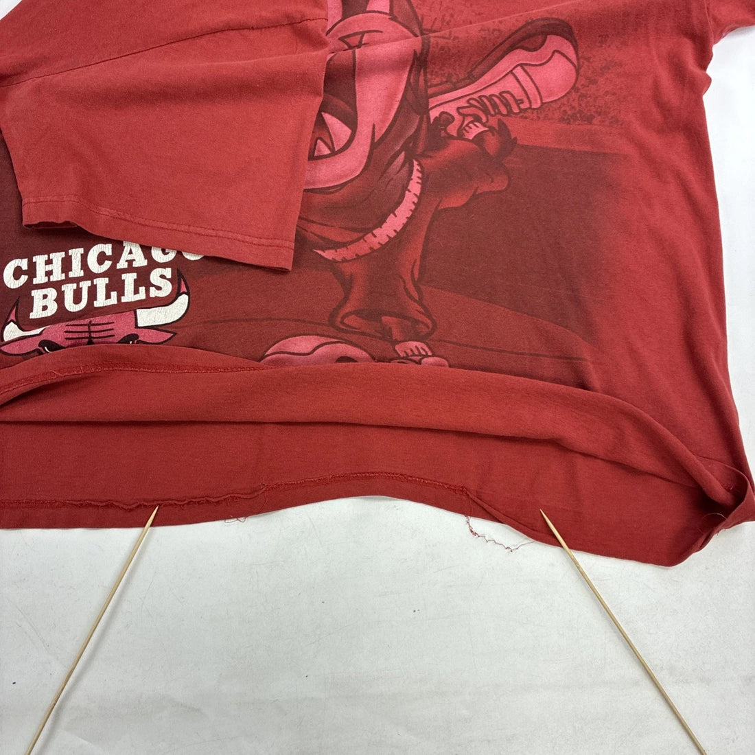 Vintage Taz Chicago Bulls T-Shirt Size XL 1996 90s NBA
