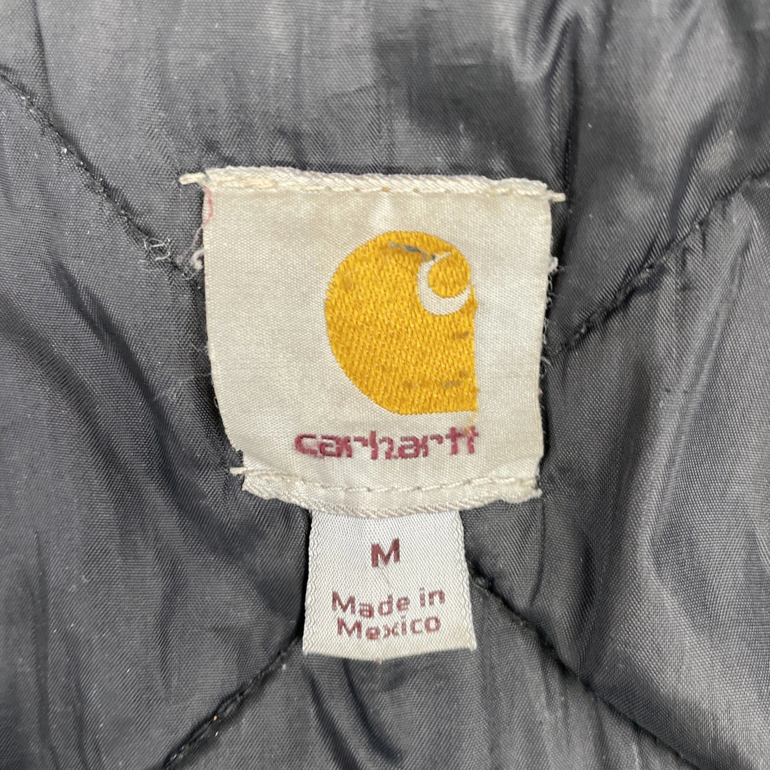 Carhartt Canvas Work Jacket Size Medium J002 BLK