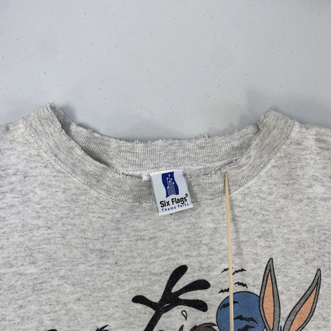 Vintage Six Flags Fright Fest Looney Tunes Crewneck Sweatshirt Size XL 90s