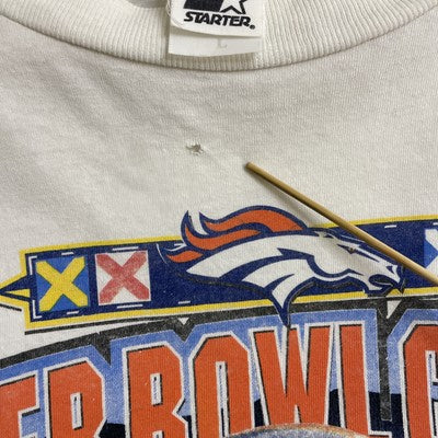 Vintage Denver Broncos Super Bowl XXXII Champs Starter T-Shirt Size Large NFL