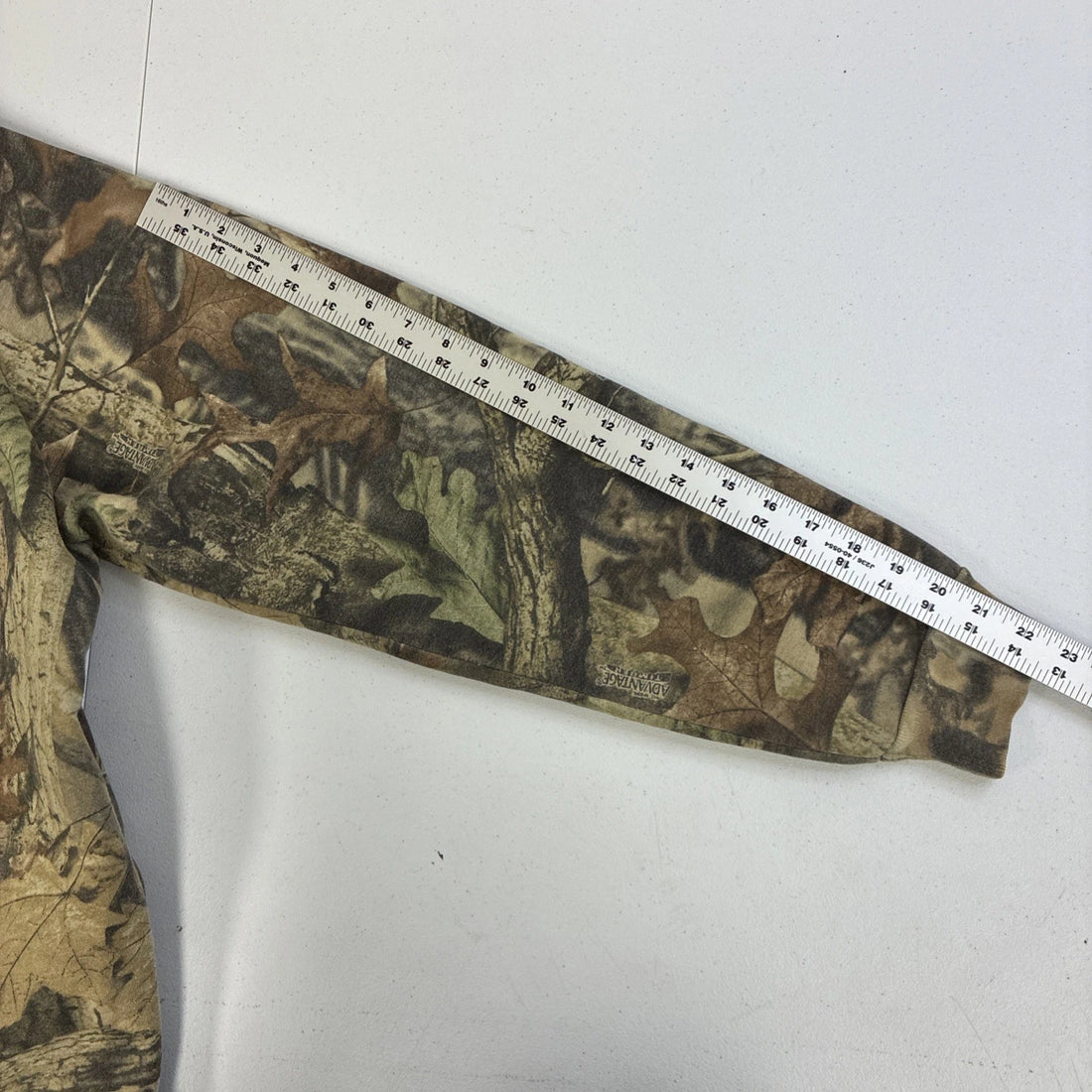 Vintage Walls Advantage Timber Camo Full Zip Sweatshirt Hoodie Large Tall