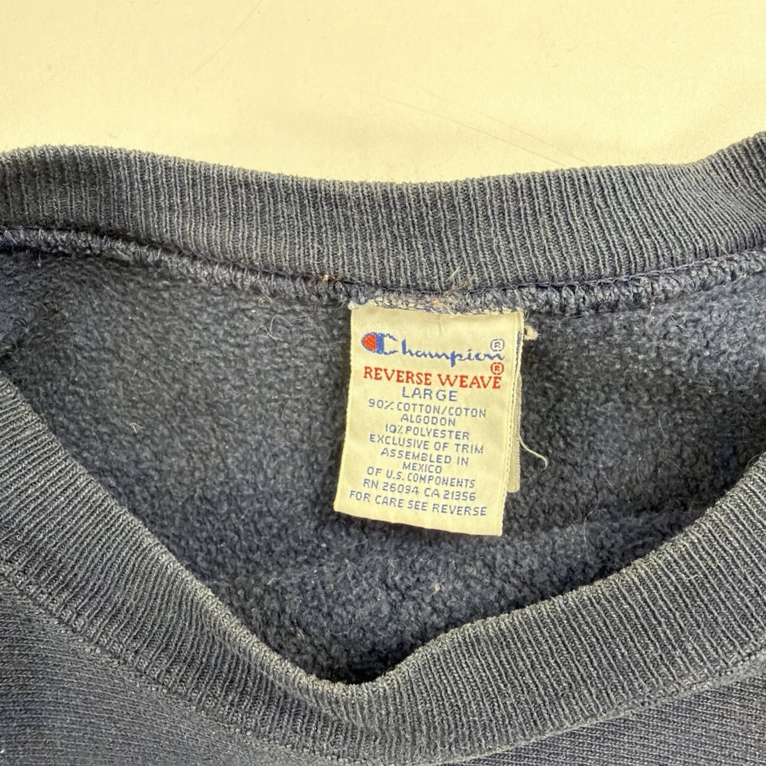 Vintage Champion Reverse Weave Crewneck Sweatshirt Size Large Blue