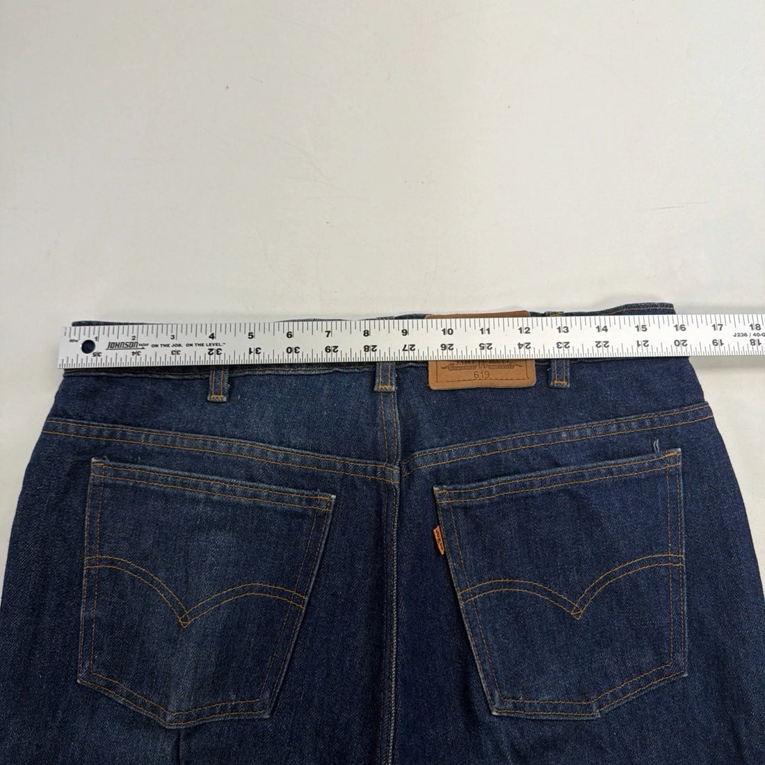 Vintage Levi Strauss & Co 619 Denim Jeans Pants 34 X 30 Orange Tab 50619 0217