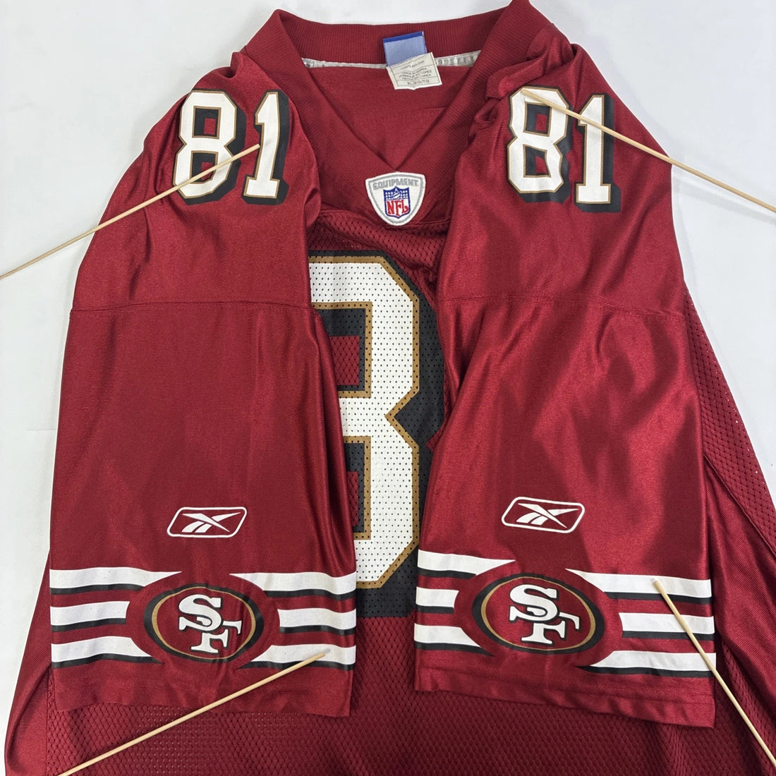 Vintage San Francisco 49ers Terrell Owens Reebok Jersey Size XL NFL