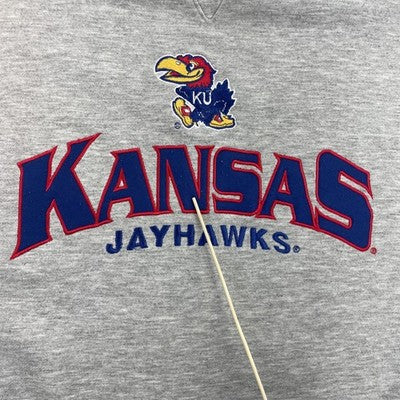 Vintage Kansas Jayhawks Crewneck Sweatshirt Size Large NCAA