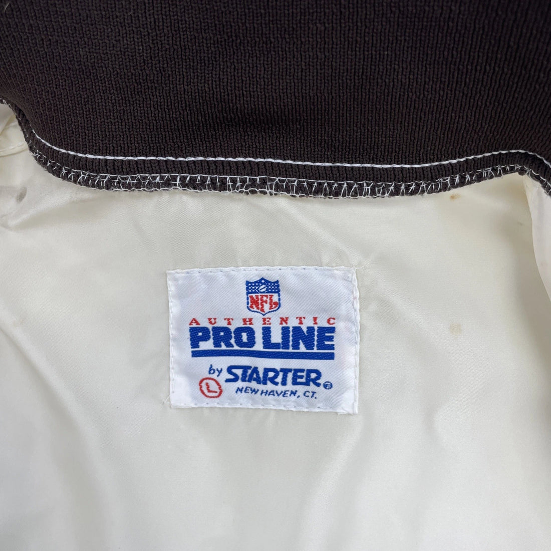 Vintage Cleveland Browns Starter Satin Bomber Jacket Size Large NFL