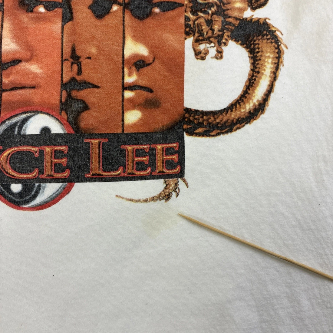 Vintage Bruce Lee The Dragon T-Shirt Size Large Movie Promo