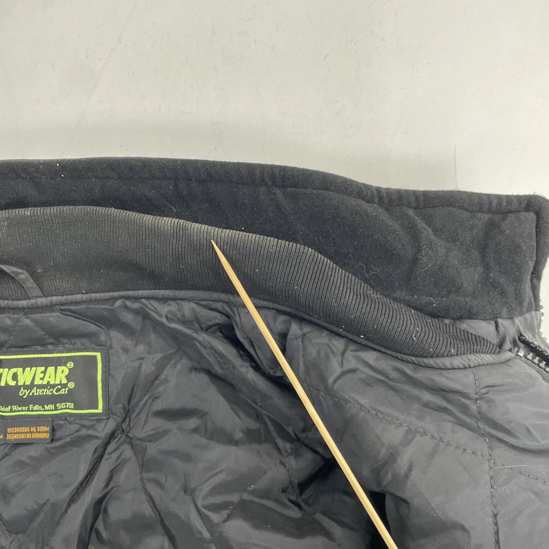 Vintage Arctic Cat Arcticwear Leather Snowmobile Racing Jacket Size XL