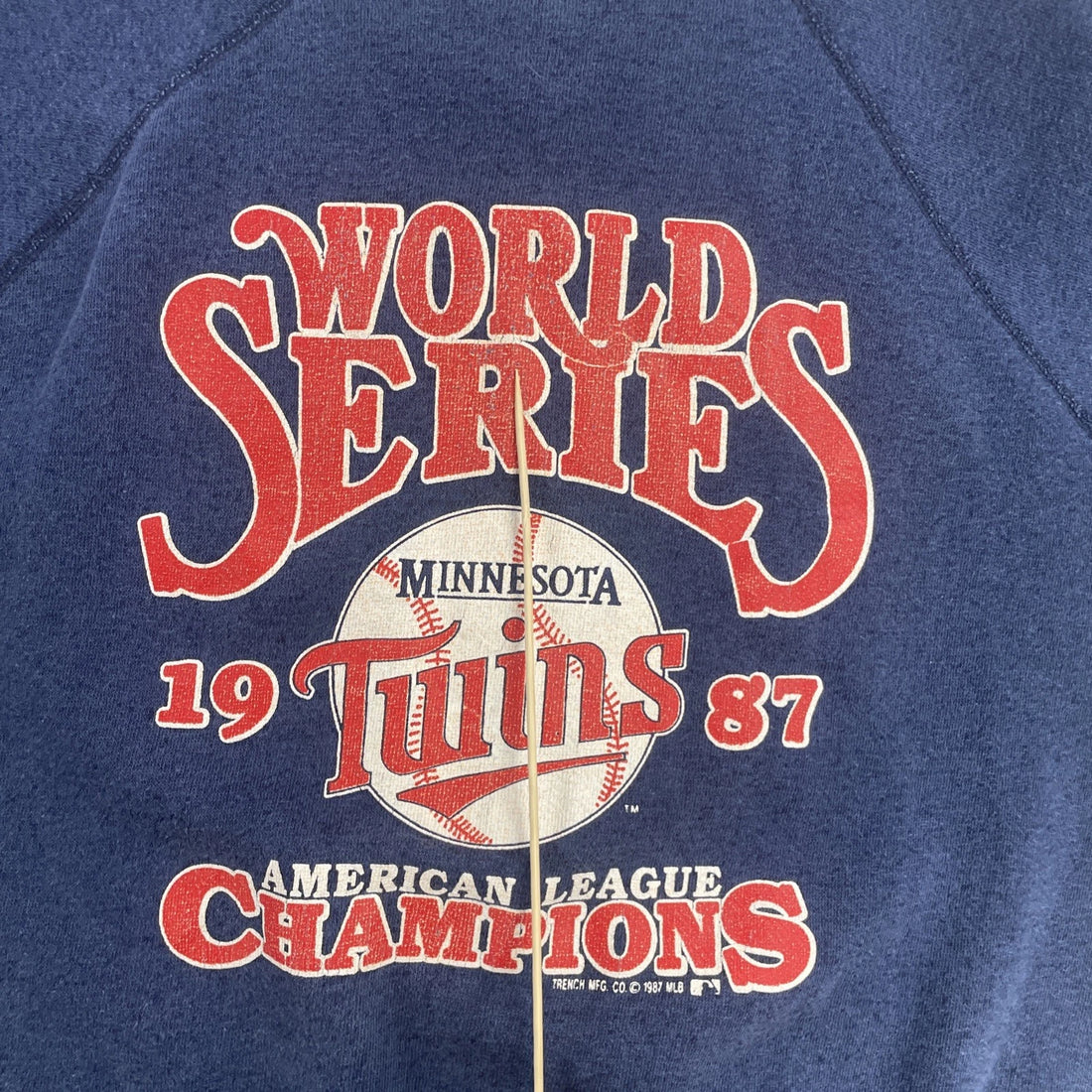 Vintage Minnesota Twins World Series Crewneck Sweatshirt Large 1987 80s MLB