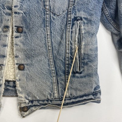 Vintage Levi's Sherpa Lined Denim Trucker Jacket Size 40L