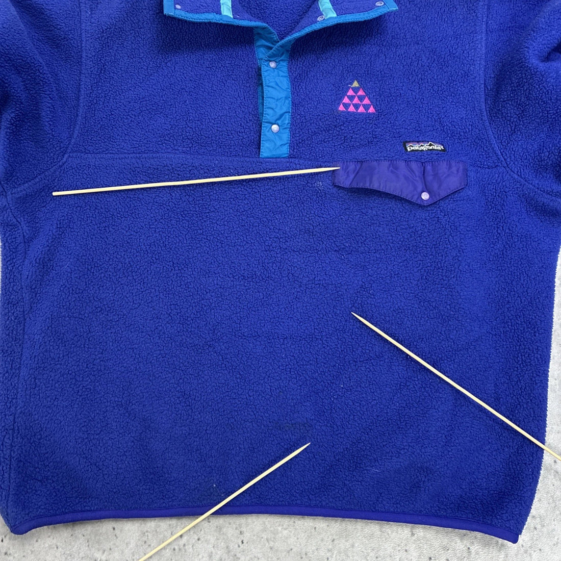 Vintage Patagonia Synchilla Snap T Fleece Jacket Size Large 90s