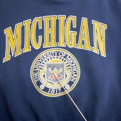 Vintage Michigan Wolverines Crest Crewneck Sweatshirt Size Medium NCAA