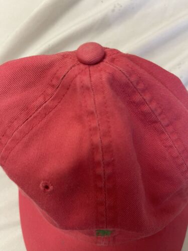 Vintage Polo Ralph Lauren Strapback Hat OSFA Pink Embroidered 90s