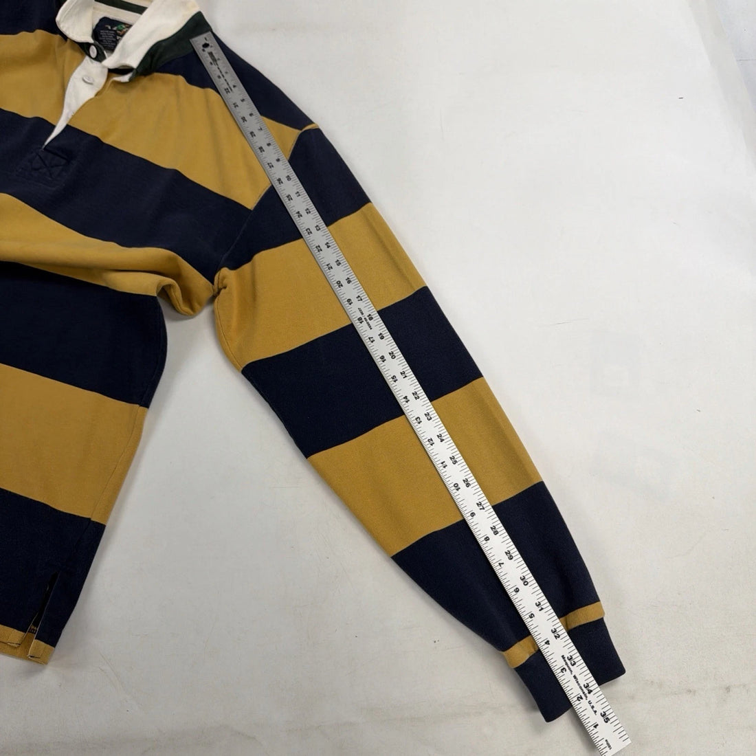 Vintage Lands End Striped Rugby Shirt Size Large Tall