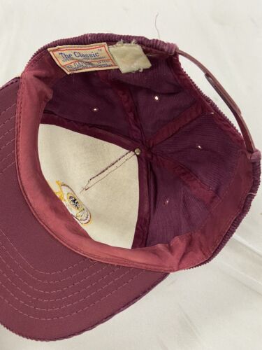 Vintage Washington Redskin Ted Fletcher Rope Corduroy Snapback Hat OSFA NFL