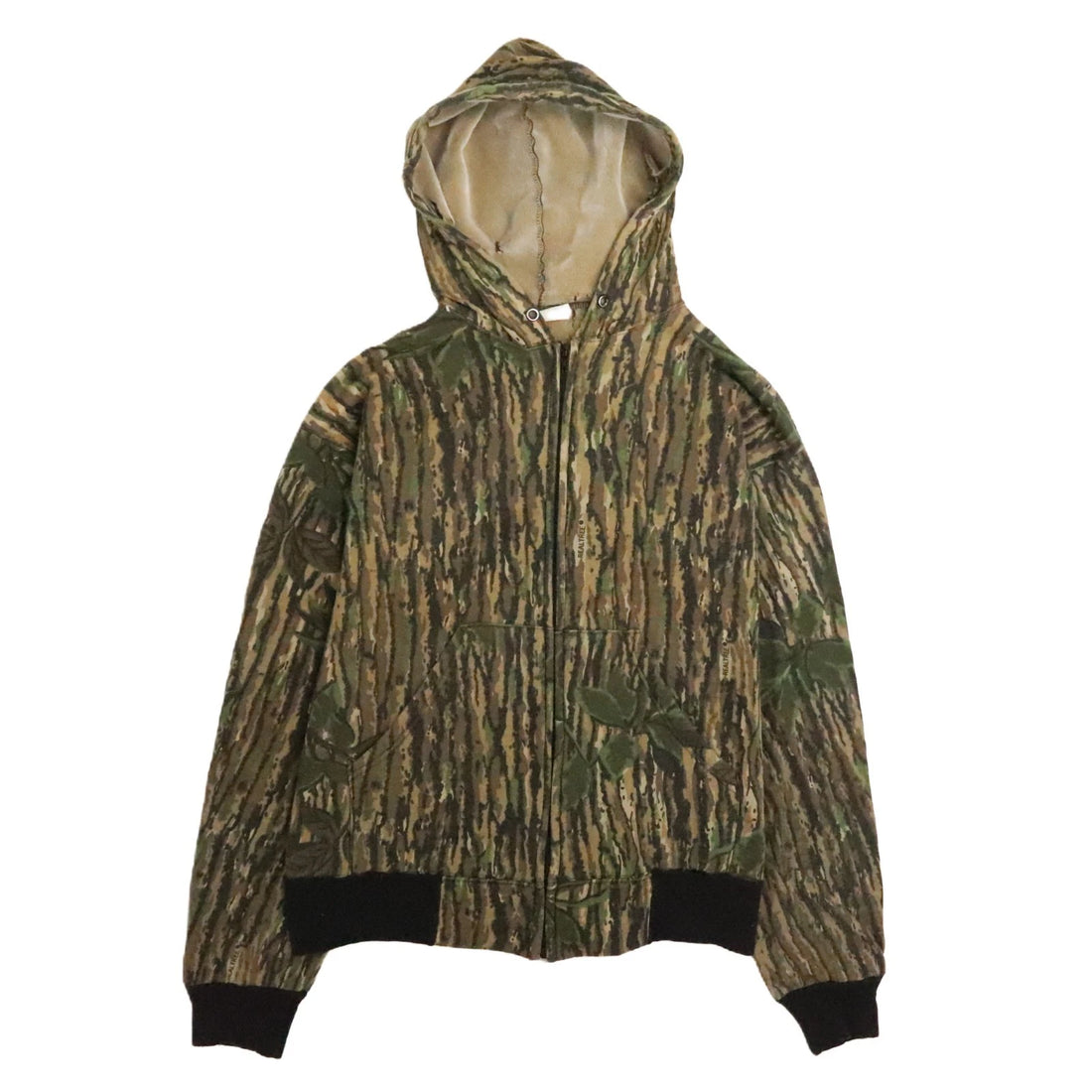 Vintage Realtree Camo Zip Sweatshirt Hoodie Size Large