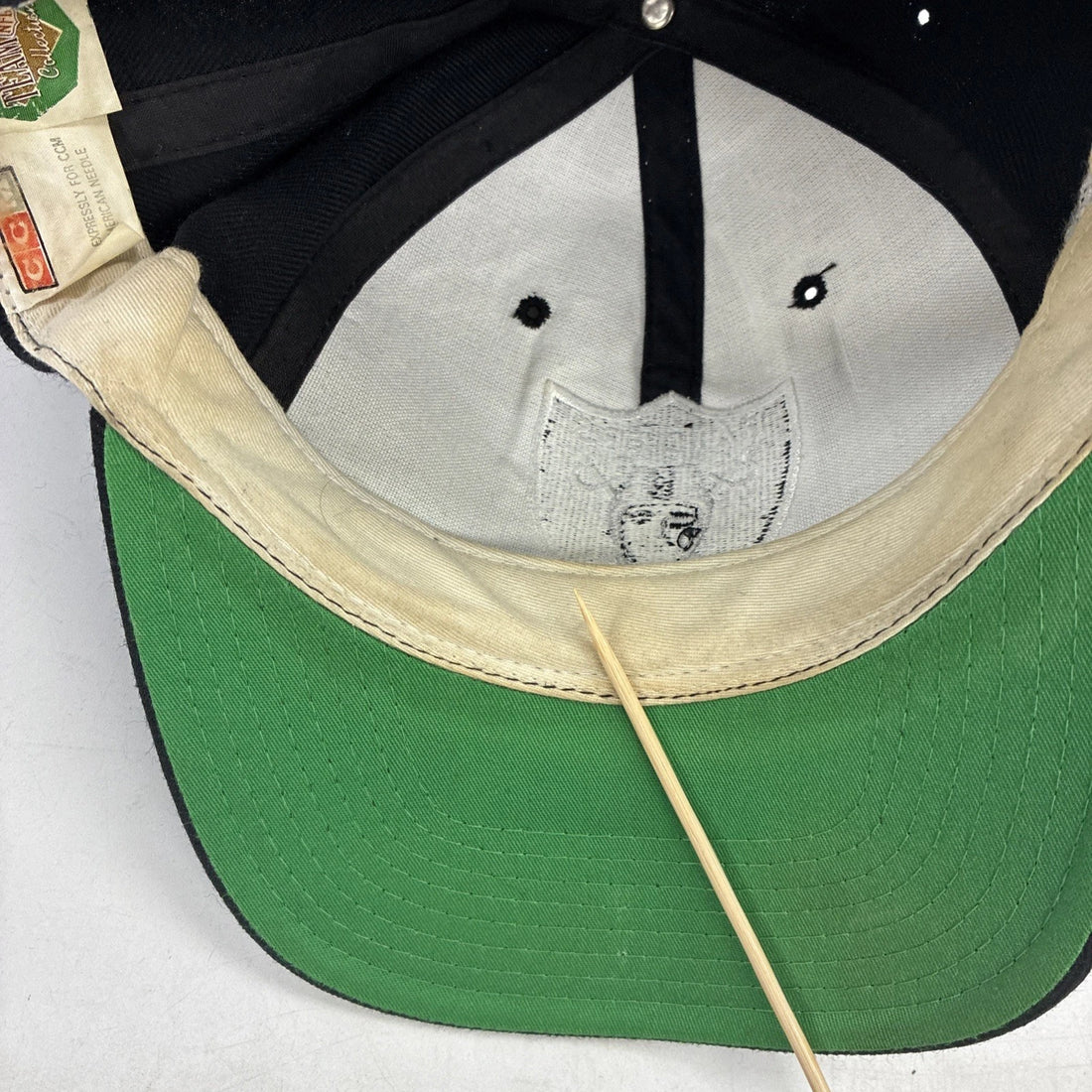 Vintage Los Angeles Oakland Raiders Blockhead American Needle Snapback Hat NFL