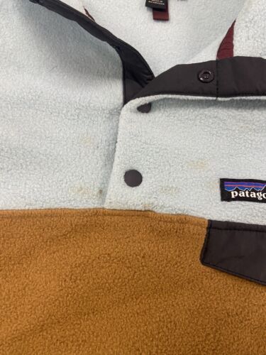 Patagonia Synchilla Snap-T Fleece Jacket Size XL Blue Brown