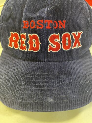 Vintage Boston Red Sox Corduroy Snapback Hat Cap OSFA 90s MLB