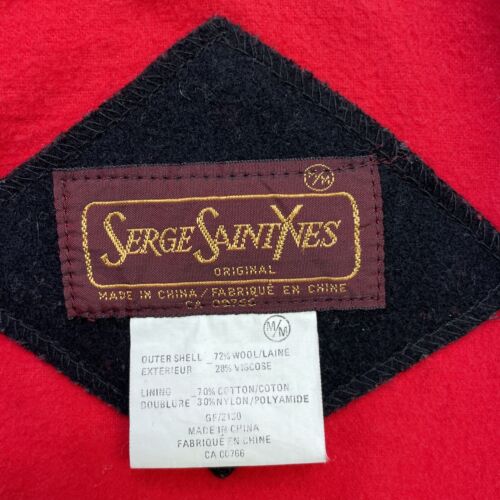 Vintage Serge Saint Yves Wool Bomber Jacket Size Medium