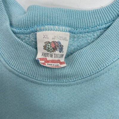 Vintage Cedar Rapids Iowa Teddy Bear Crewneck Sweatshirt Size XL 1991 90s