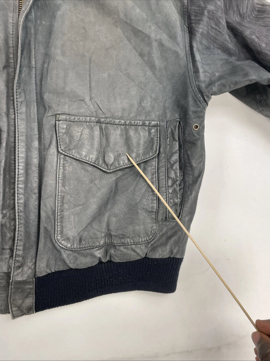 Vintage G-III Leather Bomber Jacket Size Small