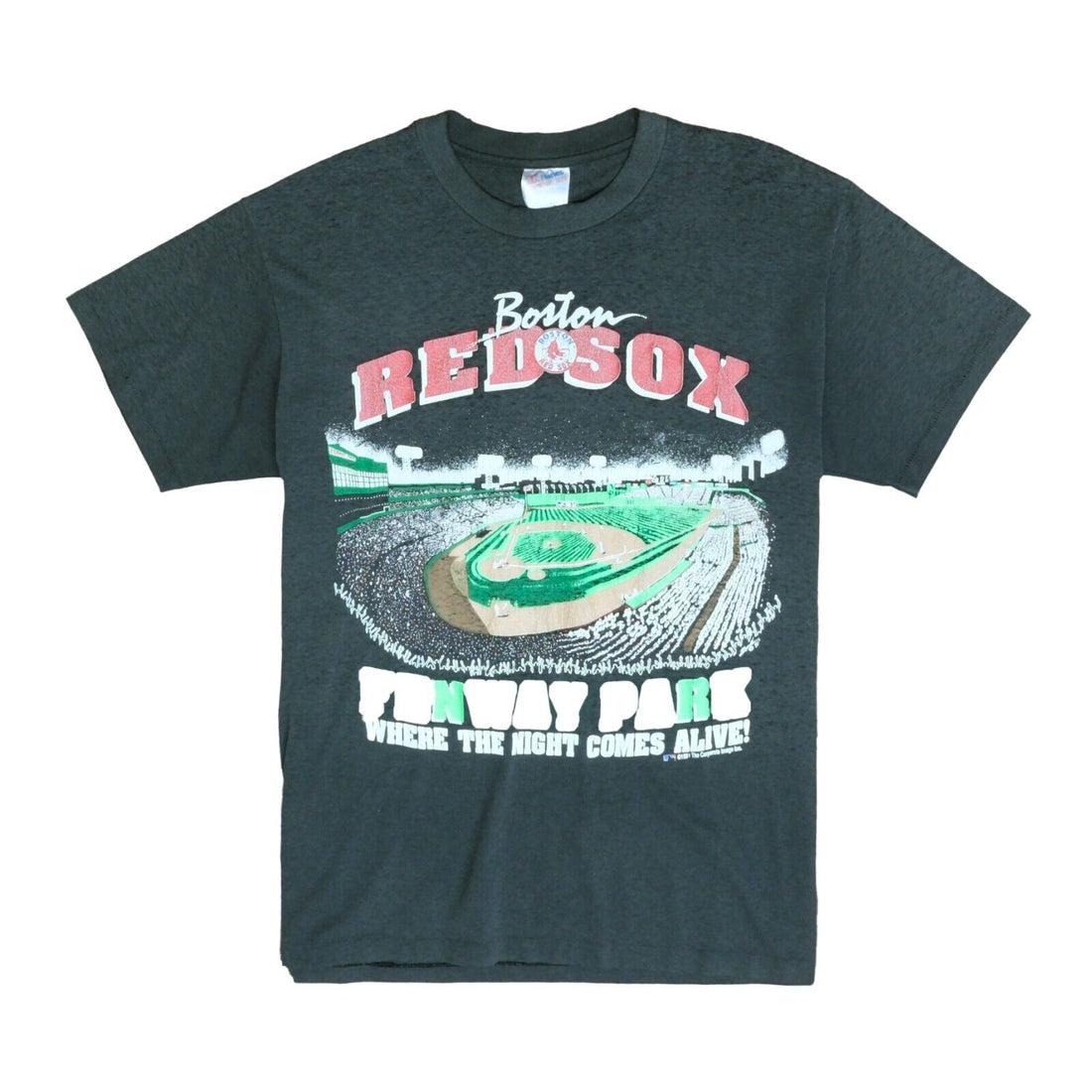 Vintage Boston Red Sox Fenway Park T-Shirt Size Large 1991 90s MLB
