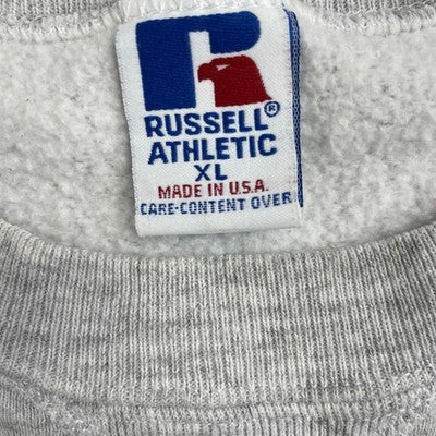Vintage Brown University Crest Russell Athletic Crewneck Sweatshirt Size XL 90s