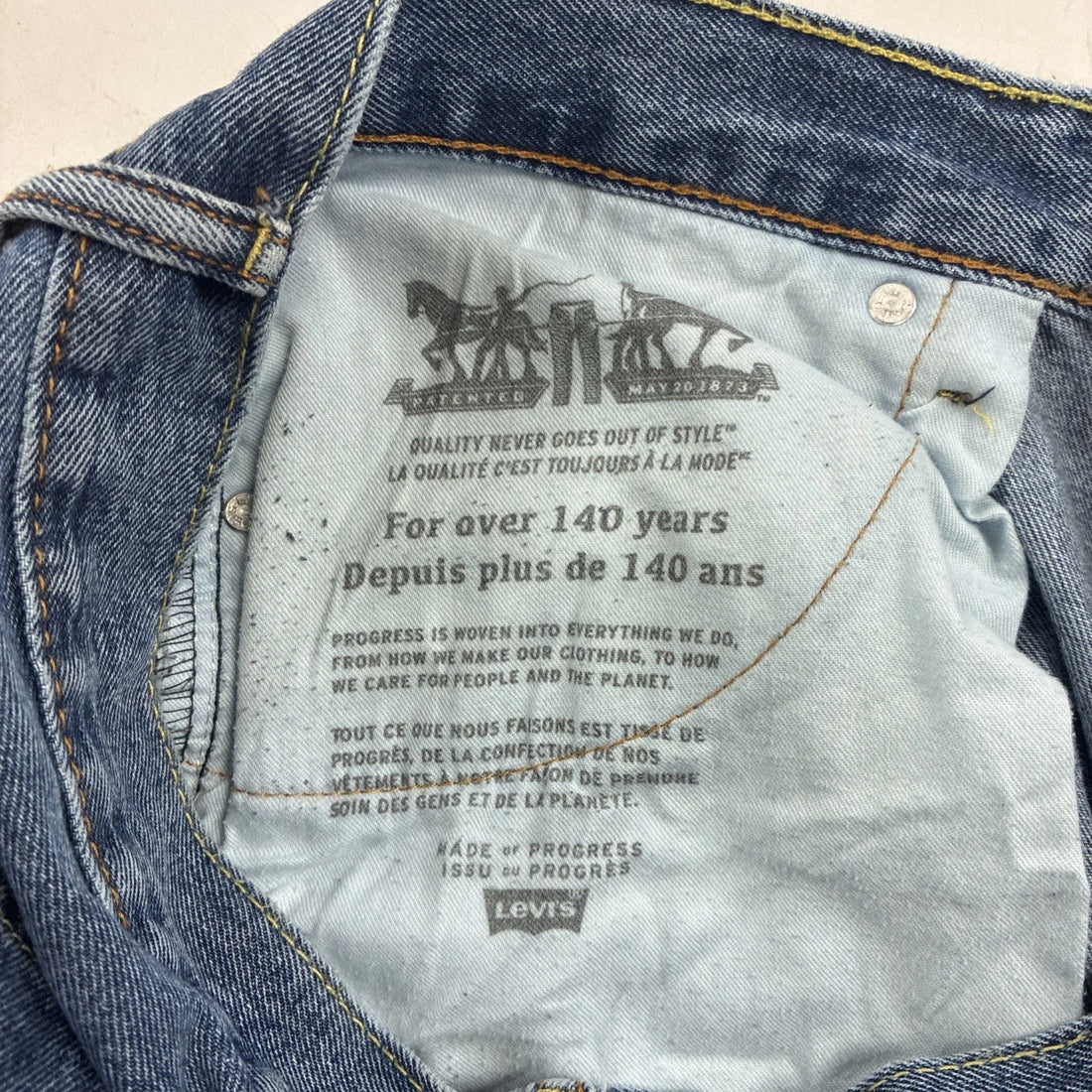 Levi Strauss & Co. 505 Denim Jeans Pants Size 36 X 30 Blue