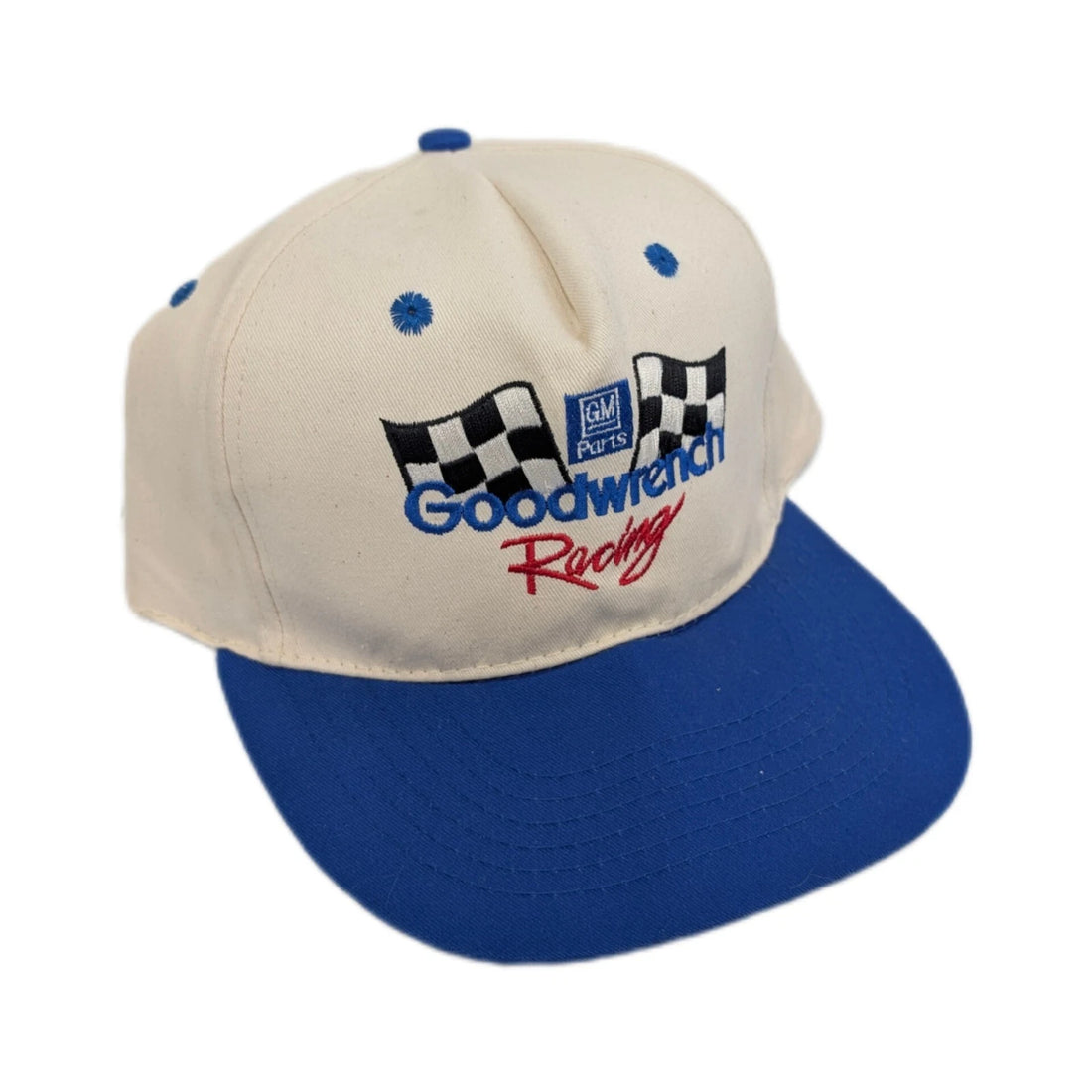 Vintage GM Goodwrench Racing Snapback Hat Cap OSFA 90s