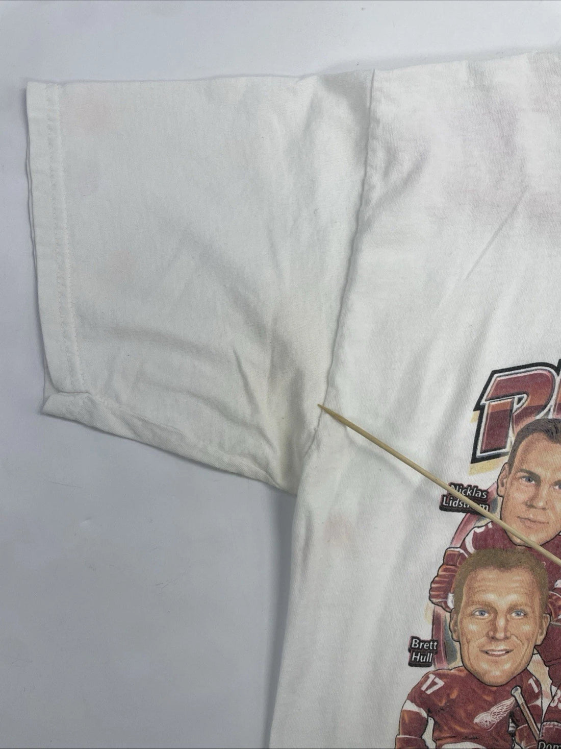 Vintage Detroit Red Wings Stanley Cup Champs Caricature T-Shirt Size Large NHL