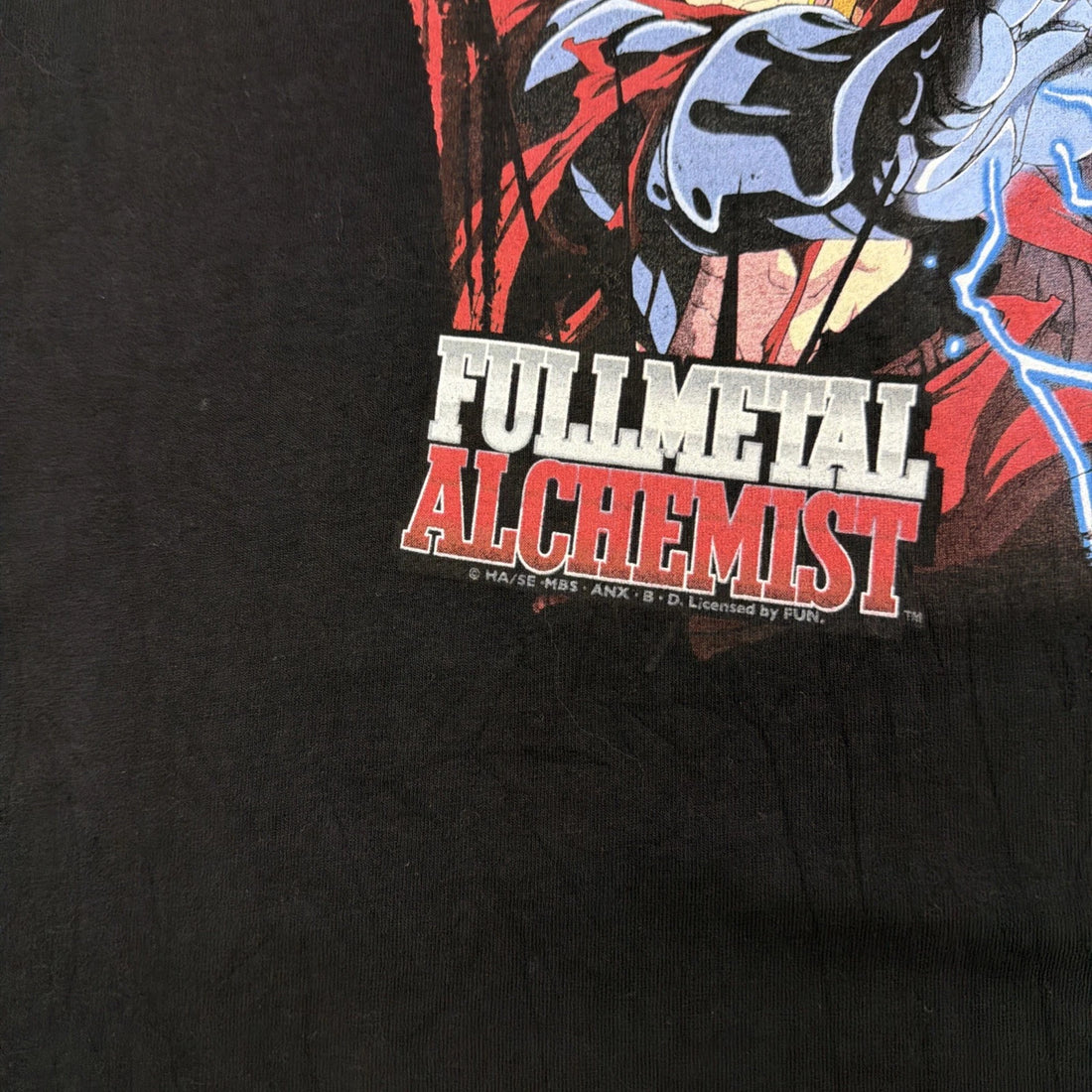 Vintage Full Metal Alchemist Edward Alfonse Elric T-Shirt Size XL Anime Manga
