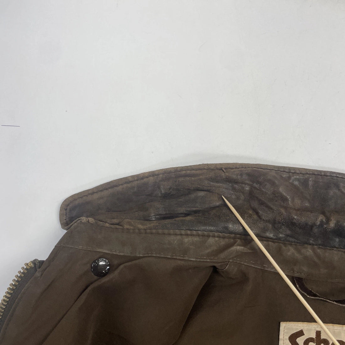 Vintage Schott NYC Leather Bomber Jacket Size 44 Brown