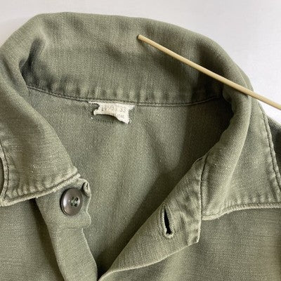 Vintage Military Army Button Up Shirt Size 14 1/2 x 33