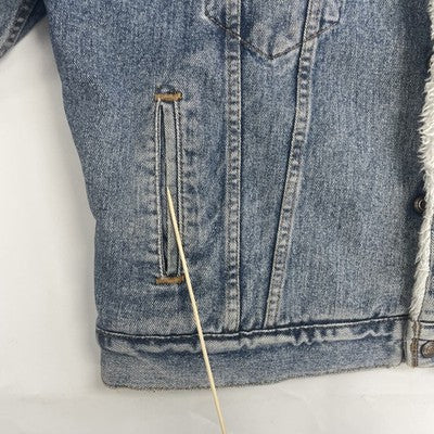 Vintage Levi's Sherpa Lined Denim Trucker Jacket Size Large