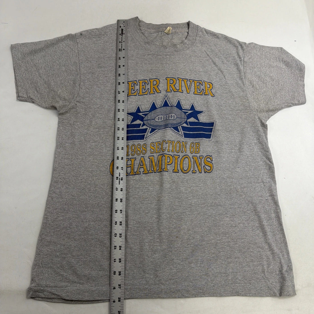 Vintage Deer River Football Champions T-Shirt Size XL 1988 80s