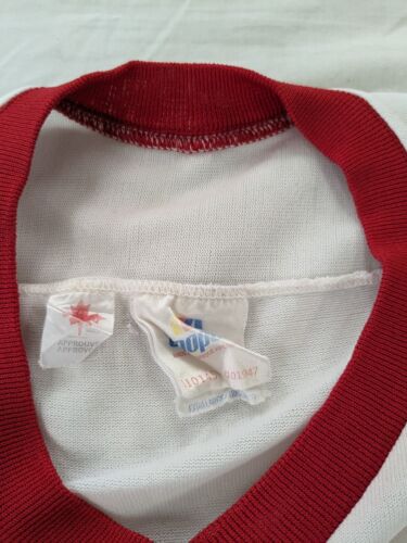 Vintage Team Canada Cooper Hockey Jersey Size XL White IIHF