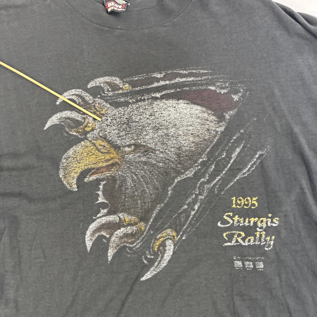 Vintage Sturgis Rally Black Hills Classic Eagle T-Shirt Size XL 1995 90s