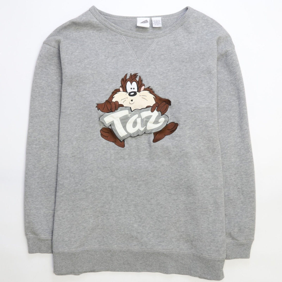 Vintage Taz Looney Tunes Warner Bros Crewneck Sweatshirt Size Large Cartoon