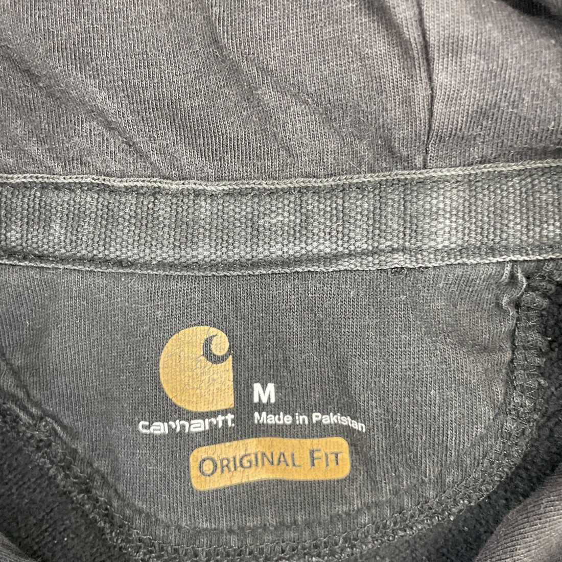 Carhartt Pullover Sweatshirt Hoodie Size Medium Black