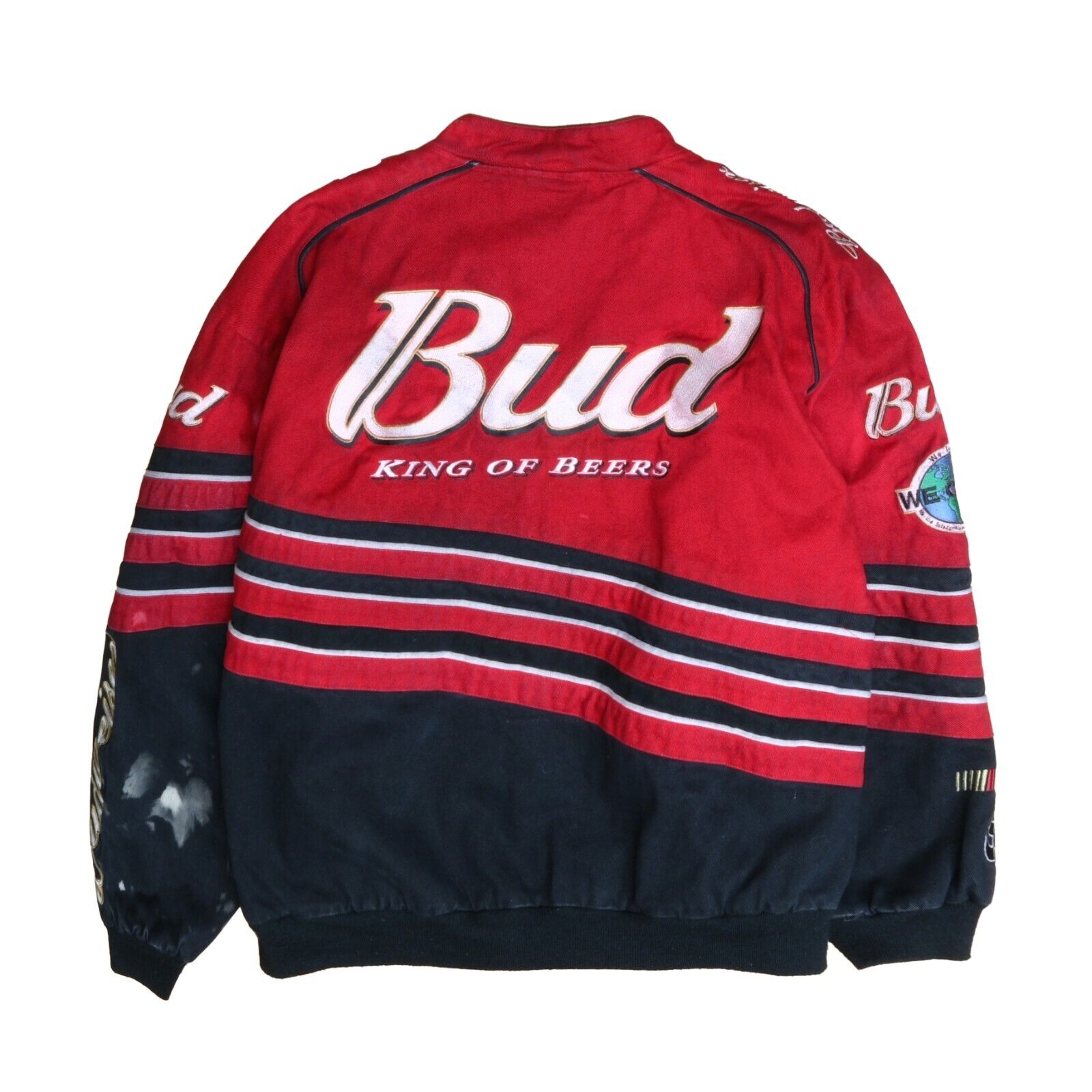 Vintage Dale Earnhardt Jr Budweiser Jeff Hamilton Racing Jacket 2XL NASCAR
