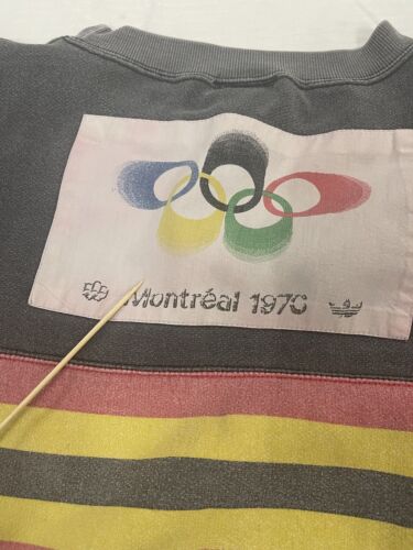 Vintage Adidas Olympics Montreal 1976 Sweatshirt Crewneck Size Large