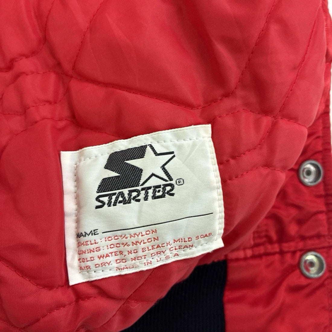 Vintage Chicago Blackhawks Starter Satin Bomber Jacket Size Small NHL