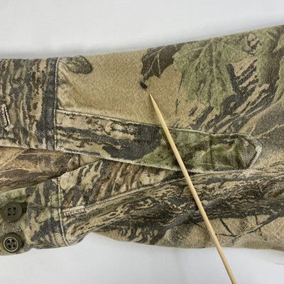 Vintage Cabela's Realtree Camo Hunting Button Up Shirt Size XL Tall