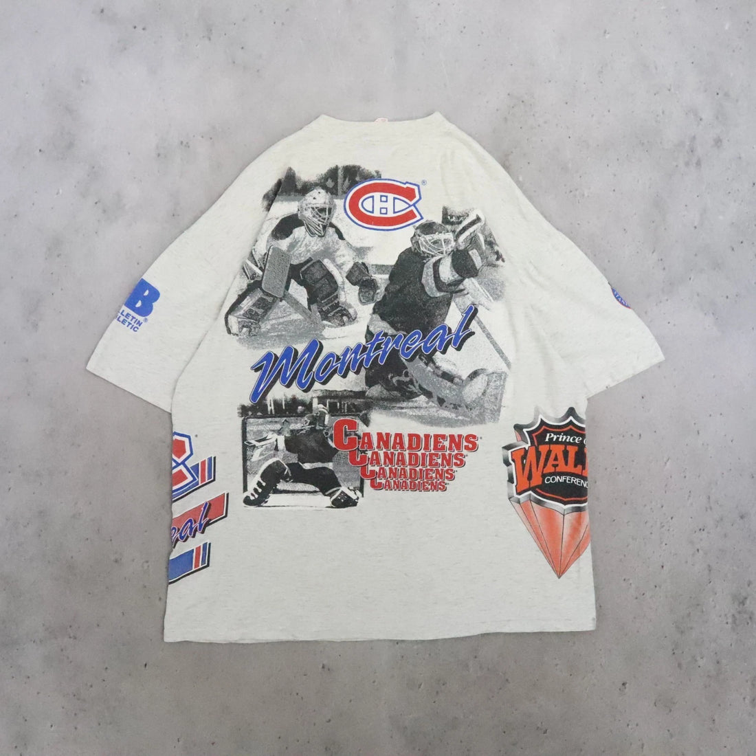 Montreal Canadiens Bulletin Athletic T-Shirt Size XL Vintage 90s NHL