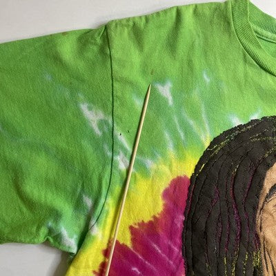 Vintage Bob Marley Tie Dye T-Shirt Size Large Reggae 90s